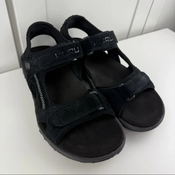 KURU TREAD Women's US 10 Black Hiking Sandals Arch Support Orthotic Comfort NEW! - Picture 6 of 16